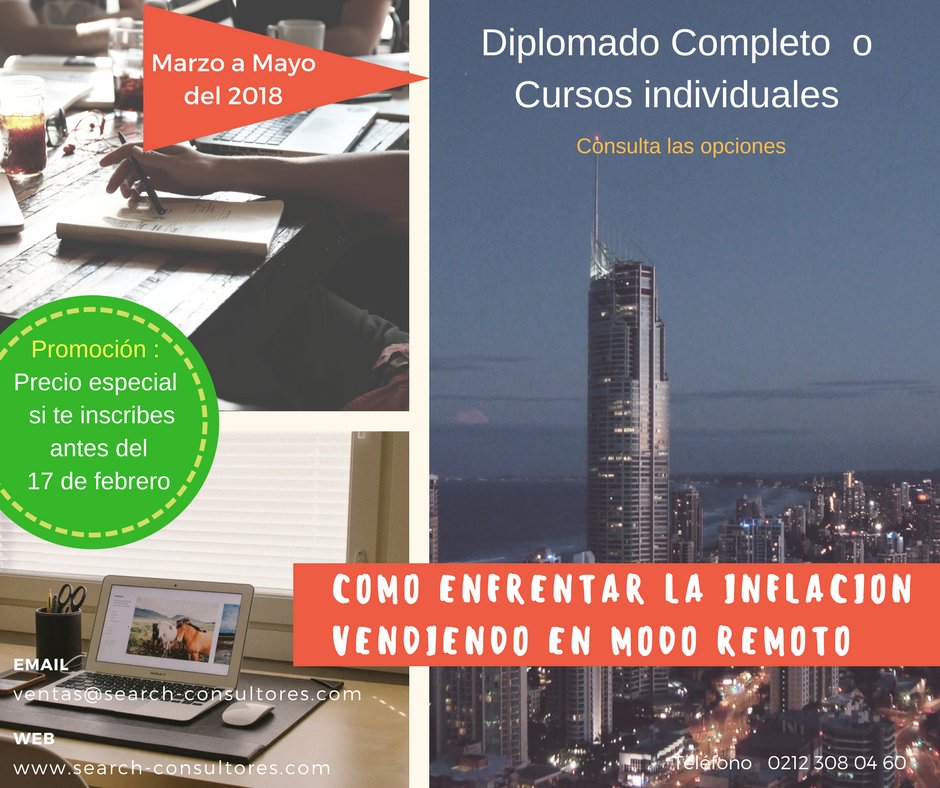 SearchConsultor's tweet image. No pierdas la oportunidad de este #ProgramaModular, ahora con posibilidad de #Diplomado !!! Vende tus #servicios desde Venezuela . #VentaRemota #Capacitacion. search-consultores.com