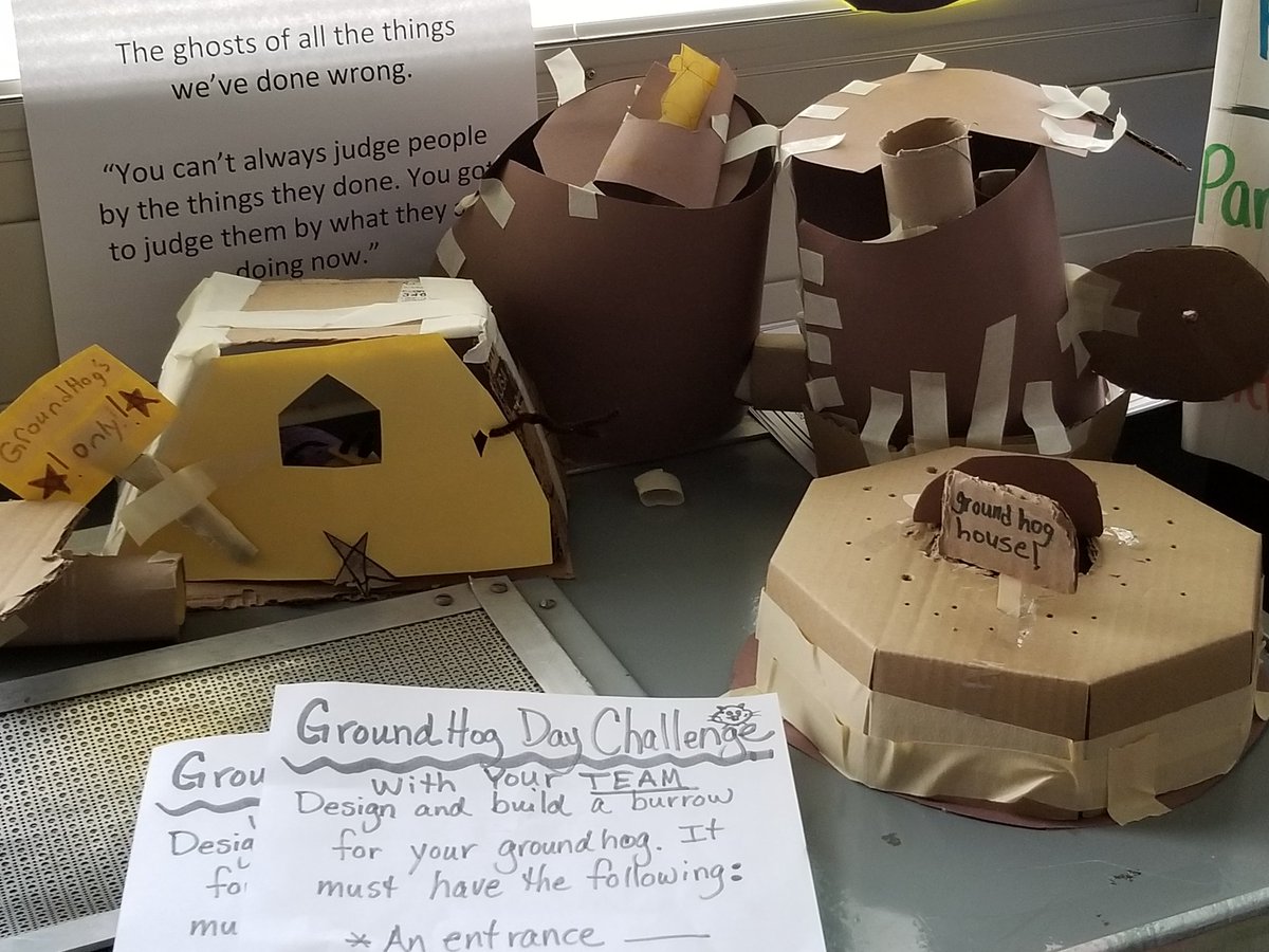 dolan_ms's tweet photo. It's good to be back witnessing the creative and serious work when students get to #thinkcreatebuild.#elllearners now know about groundhogs! Best kid comment
" America celebrates strange things" #HappyGroundhogsDay #allinhp https://t.co/A9Z8bEAyGX