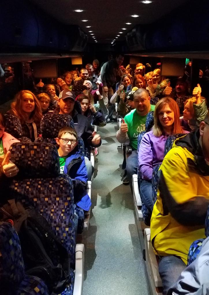 NickAlton4's tweet photo. We are off! I will share our class experience throughout the day! Excited to take part in the @NFLExperience and meet @thomasmorstead https://t.co/uqNgttVYlD