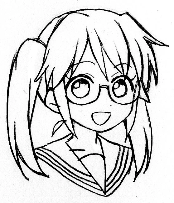 ツインテールの日らしいと知って慌てて描いた落書きです 