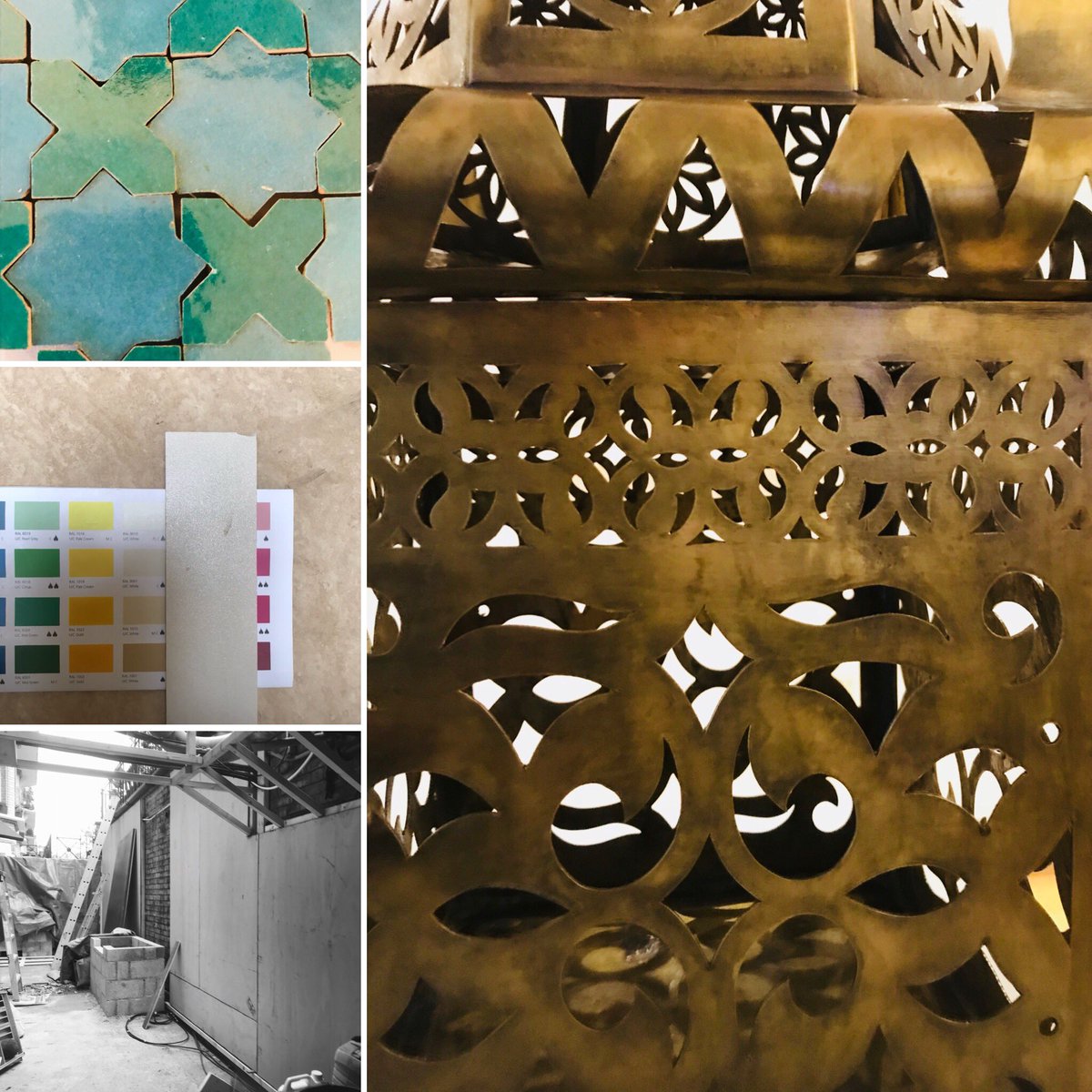 greencube_uk's tweet photo. Fab #site meeting with Client in #Chelsea #sw10 discussing #details #lighting #Moroccanlights #designclad #colourmatching great progress @LandDesignPLtd now better get ready for @The_SGD awards 🤸🏼♂️💚👗🍸 https://t.co/ghQ5f0mMyE