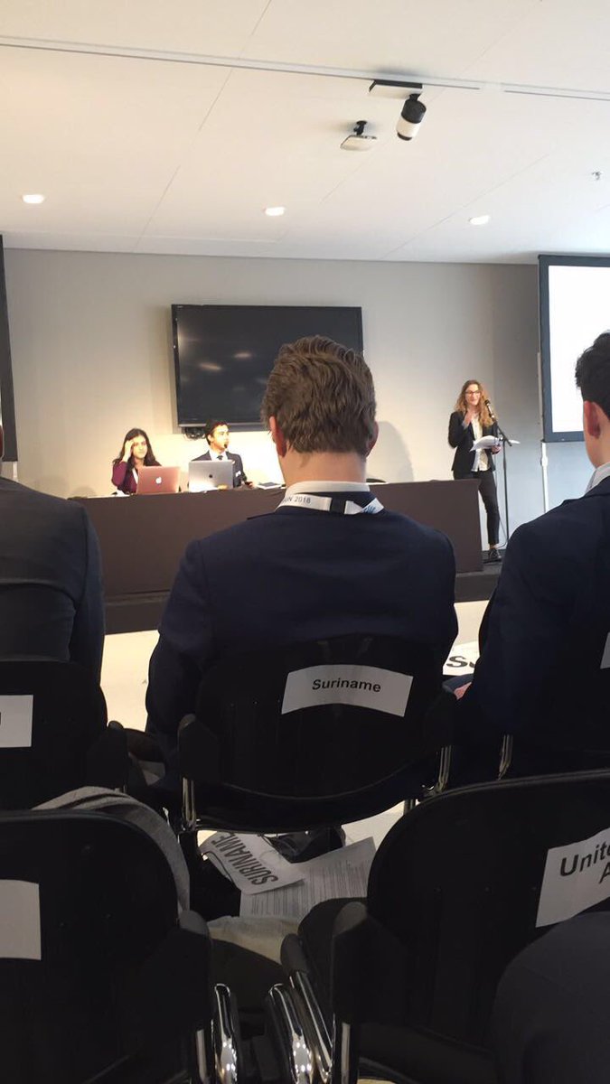 Gaveesha_H's tweet photo. Debating the last resolution of the conference! It has been an awesome experience! Had some fun debates and made a lot of new friends! #ISTmun18 https://t.co/7Fuf6wCLDq