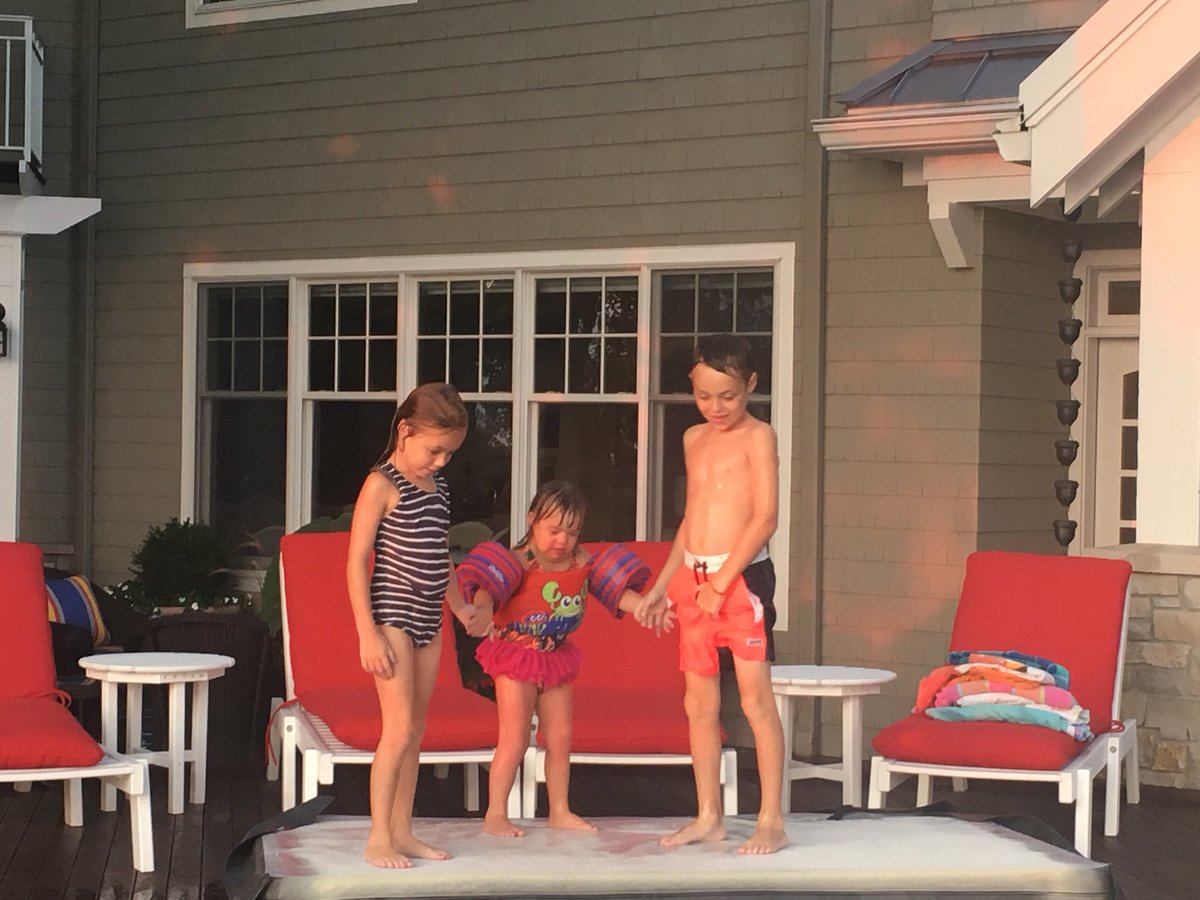 RecLeagueHardo's tweet photo. First and only tweet goes out to you, Audrey Lou. Thank you for teaching my kids hot tub diving!
#redglassesmovement https://t.co/HfT98iWpJX