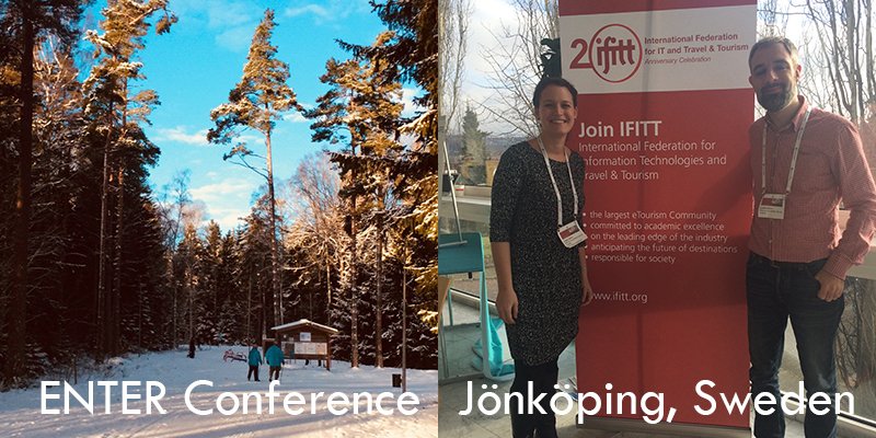 moduluniversity's tweet photo. MU faculty chaired workshops, presented research, and won awards at the 25th ENTER Conference in Jönköping, Sweden held by @IFITTorg #etourism #ENTER2018 https://t.co/1XpbWDoIyQ https://t.co/64V8zrsaNS