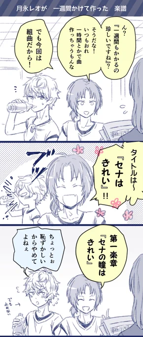 月永レオが?一週間かけて作った?楽譜
＃ 夢ノ咲学院のアイドルからチョコもらえるか スロットメーカーさんの結果Part2　これだけ腐ってるので分けましたレオいずです 