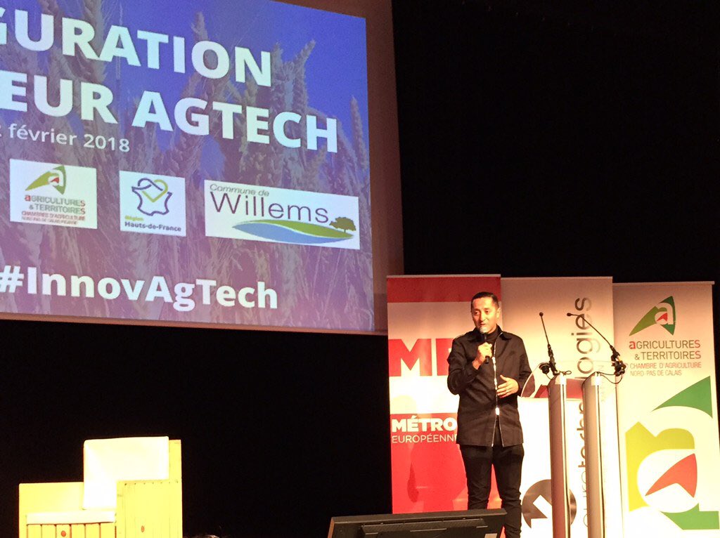 euratechnologie's tweet photo. Lancement de l’inauguration du nouveau hub #AgTech en présence de Raouti Chehih, @DamienCastelain, Thierry Rolland, @pdesaintignon et @GDelbar. #InnovAgTech #Willems @Fragritwittos #agriculture #innovation https://t.co/IA2wc5heD9