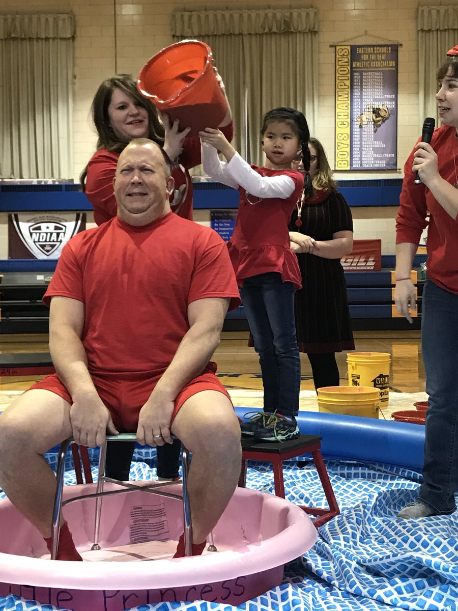 SMSDBuffalo's tweet photo. Athletic Director Jim Carmody gets slimed as part of SMSD #GoRedForWomen as part of our efforts to help fight heart disease! @4201Schools #SMSDpride https://t.co/i89Qc1zAjm