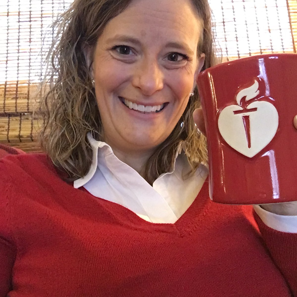 therealcmeyer's tweet image. Powered by #Coffee this #WearRedDay! #GoRedForWomen #SoDakGoRed