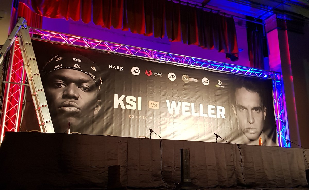 Almost ready for the #ksiweller press conference @KSIOlajidebt <a href="/joe_weller_/">Joe Weller</a>