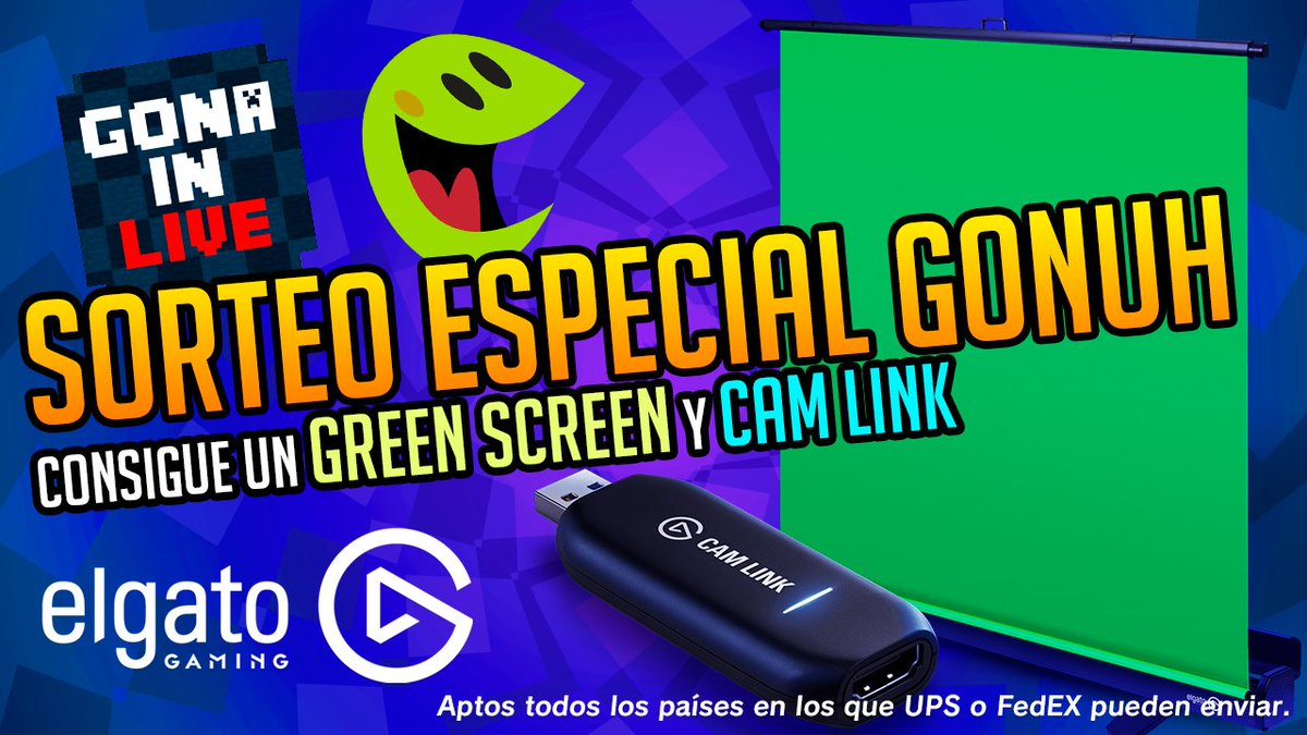 Gonuh is real babe ;D y estamos haciendo el primer SORTEO GONUH con <a href="/elgatogamingES/">elgatogaming17</a>. Participa y gana una Green Screen y Cam Link. Productos 10 de 10 que uso a diario cual YouTuber o streamer de éxito xDDD

gleam.io/lWjsr/sorteo-d…