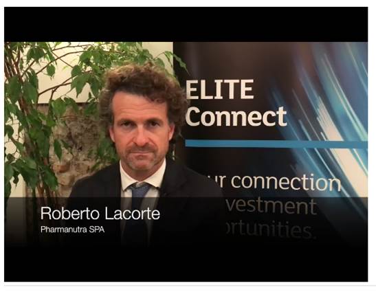 _ELITEGroup_'s tweet photo. #ELITEConnect talk to Roberto Lacorte from @PharmaNutraspa at the @BorsaItalianaIT #SmallCapConference in Milan. Watch the video here https://t.co/Hyq1LE3l33 https://t.co/b7nY323SIG