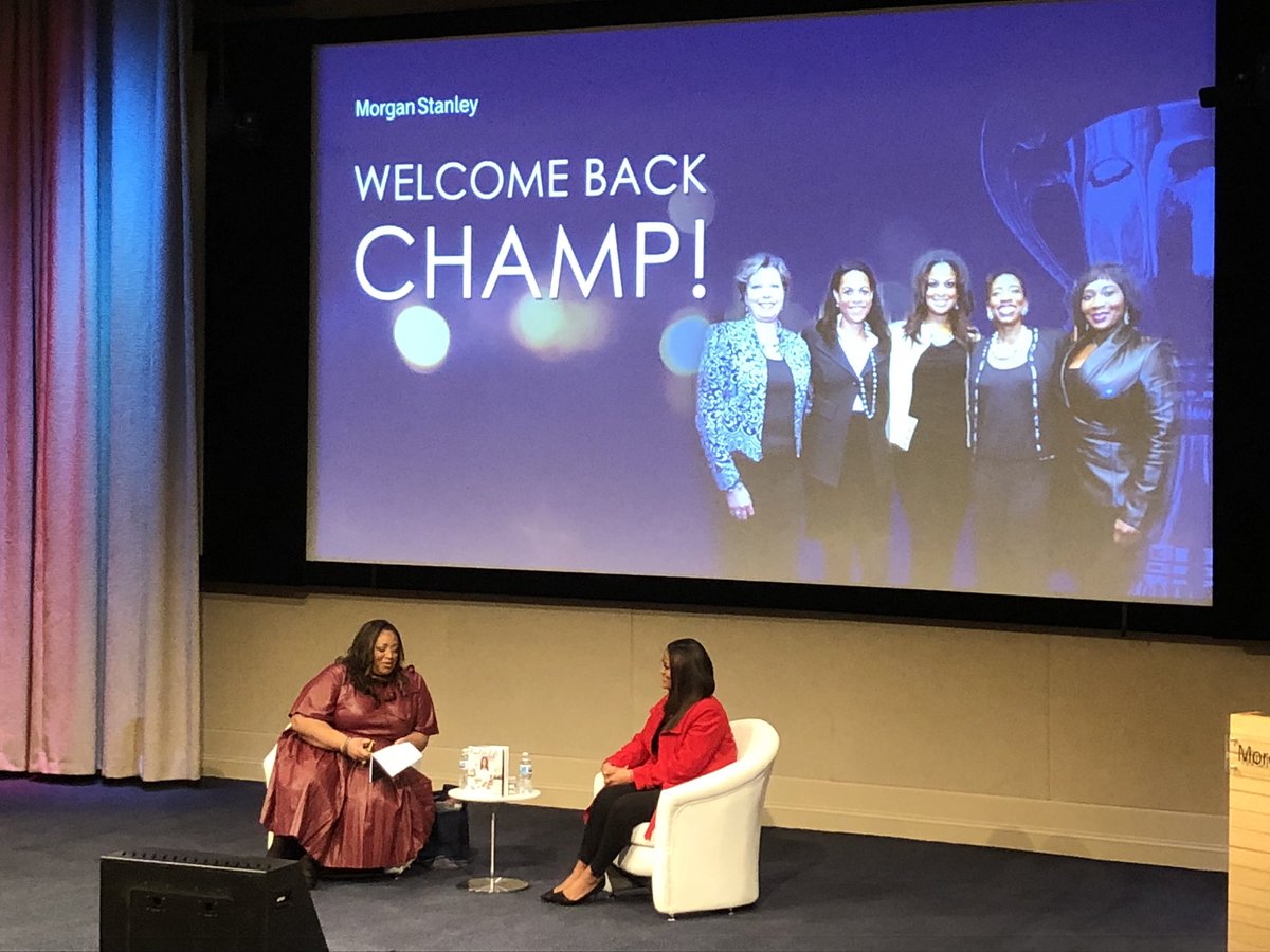 anjutrep's tweet photo. “Climb, Pause, &amp; Lift!” Women helping women. Great words of wisdom from Lisa Cregan of Morgan Stanley introducing @TheRealLailaAli ! https://t.co/N47Mfe2dyH