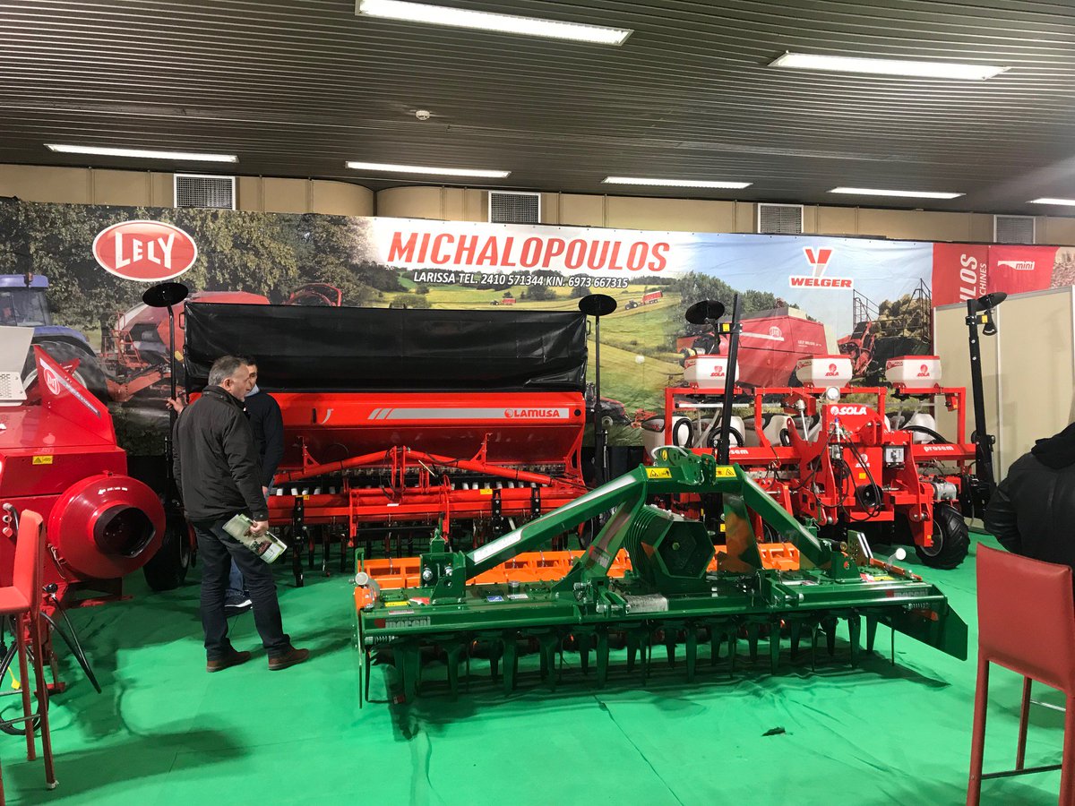 solagrupo's tweet photo. Del 1 al 4 de febrero estamos en #Agrotica (#Grecia), a través de nuestro distribuidor #MICHALOPOULOS.

From the 1st to the 4th of February we are in #Agrotica2018 (#Greece), with our dealer #Μιχαλόπουλος.

#sembradoras #seeddrills #seeder #semoir #seminatrice  #σπαρτικήμηχανή https://t.co/equhdyPQEj