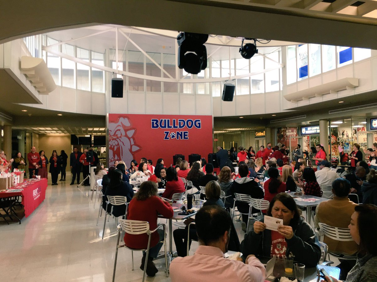 Fresno_State's tweet photo. Itโs #FSRedFriday! We are so proud of our faculty & staff who continue to make an impact in the Central Valley and beyond. ๐ถ๐พ #GoDogs https://t.co/iJVlaYx9MY