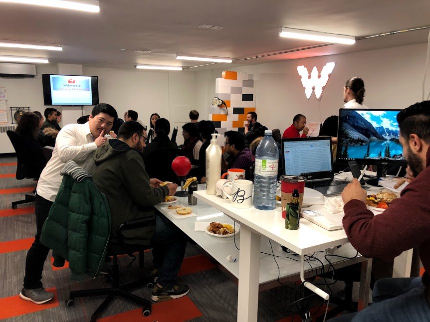 TheRealCoryYork's tweet photo. 30 strong in Toronto. #webware https://t.co/3Z4pF86Cfz