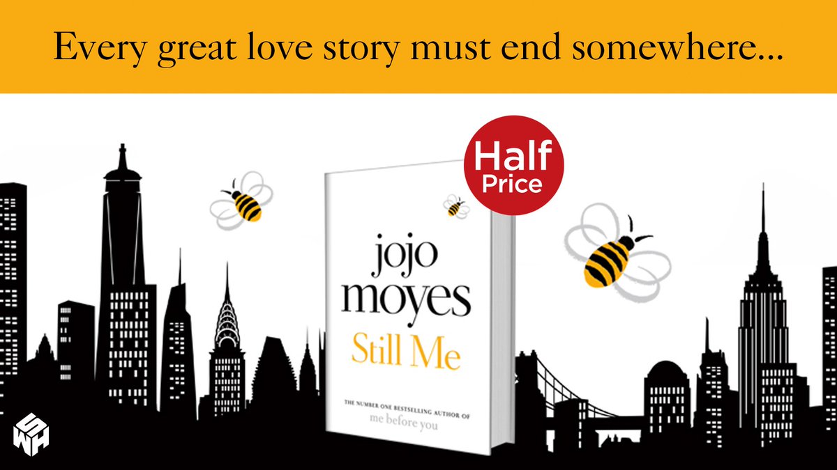 WHSmith's tweet photo. If you fell in love with Louisa from 'Me Before You' you'll be happy to know that she's back in the charming 'Still Me'! Her New York life is certainly different but it's still full of complications! Grab your copy today for just HALF PRICE in our High Street stores! #WHSOffers https://t.co/pK4vQTAxSa