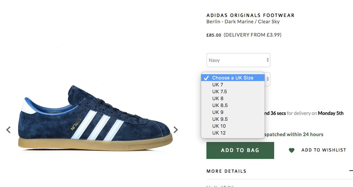 adidas berlin size 9