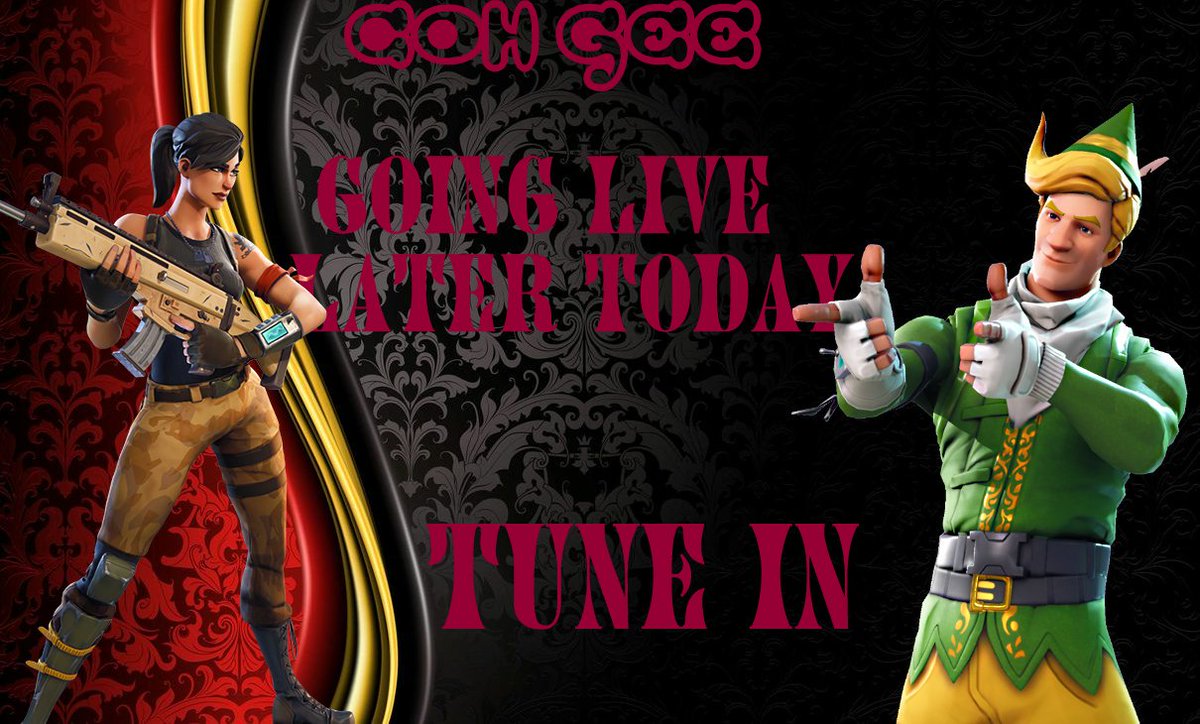 CohGee's tweet photo. YEEEEETT!!
Going LIVE today! Come join us and show some love!
#Fortnite #FortniteBattleRoyale #FortniteBR @LegendaryRTS @HyperRTs https://t.co/l1Sc3pdWpH