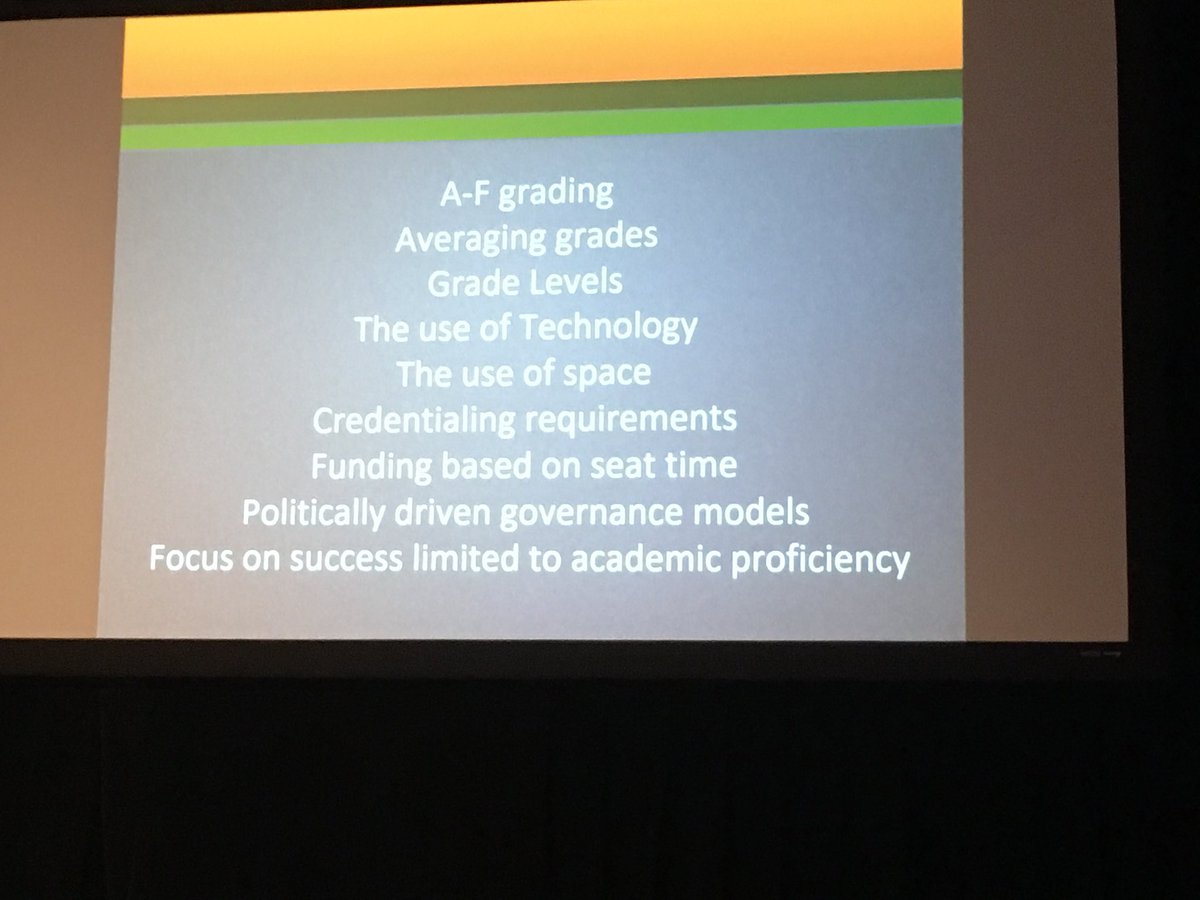 MGeoghegan22's tweet photo. #learnlaunch18 Have to get rid of traditional educational ways. Have to have a learner centered vision. Make it so students want to come back the next day. @TomTrooney @LearnLaunch keynote https://t.co/Zwl42J3tfc
