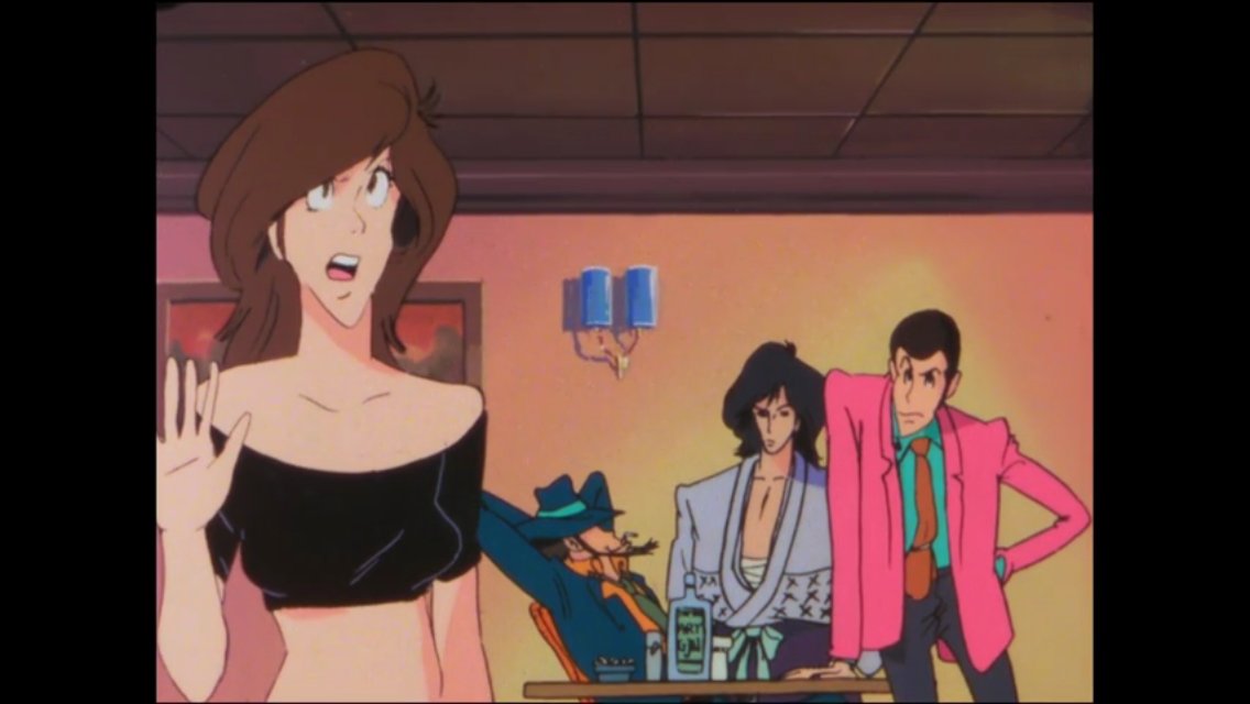 まつもと 在 Twitter 上 Abematvルパン三世part 22話 ディフォルメ強い柳野作画の良さがわかってきた これ後期ど根性ガエルだ で この回のカットは諸々マモー編オマージュですよね 暗い場所で赤ジャケに見えるのもニヤニヤした 不二子が既に後期顔化しつつ