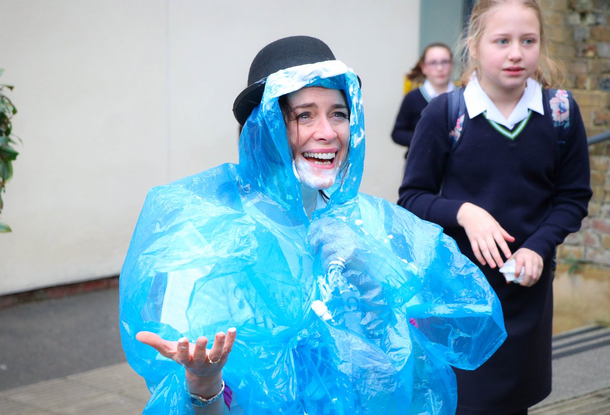 WimbledonHigh's tweet photo. Face-painting, lucky dip &amp; throwing pies at teachers! Just a few of the fun activities that happened during lunchtime today, organised by 7G, and all in aid of raising money for charity! #KindnessWHS #MakingTheWorldClevererWHS #Year7WHS @Head_WHS @charities_whs https://t.co/7xUjPcOOzj