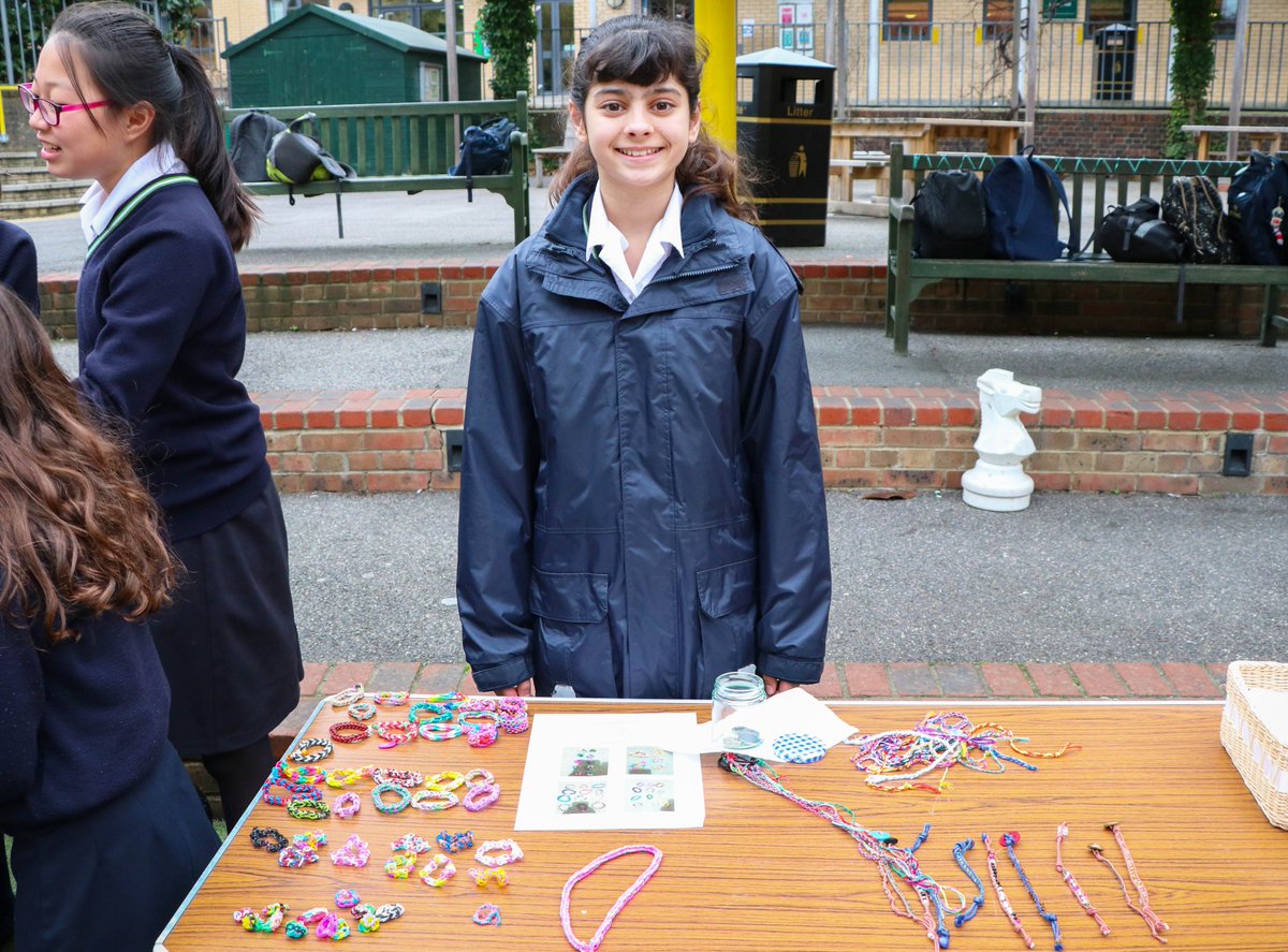 WimbledonHigh's tweet photo. Face-painting, lucky dip &amp; throwing pies at teachers! Just a few of the fun activities that happened during lunchtime today, organised by 7G, and all in aid of raising money for charity! #KindnessWHS #MakingTheWorldClevererWHS #Year7WHS @Head_WHS @charities_whs https://t.co/7xUjPcOOzj