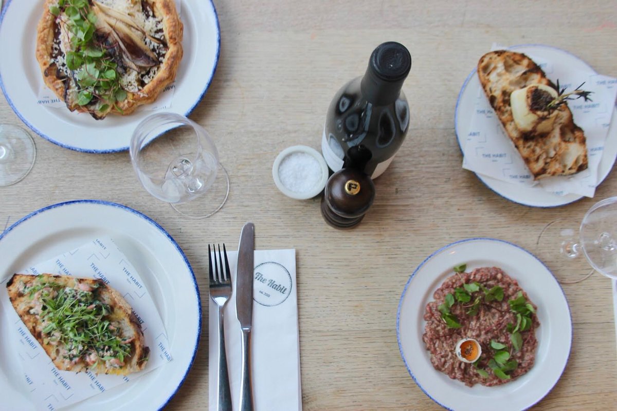 ThehabitSLG's tweet photo. We are excited to announce the launch of our new evening menu @SLG_artupdates from Wed 7th Feb we will be open every Wed-Sat 6.30pm - 11pm bookings info@thehabitlondon.co.uk #dinner #eveningmenu #thehabitlondon https://t.co/pSwMS1RcIP