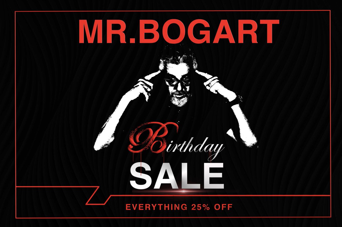 BogartManSA's tweet photo. Dear Bogart Mankind it’s Mr Bogart's 52nd birthday, come celebrate 25% off everything at your Bogart Man store 3rd Feb. Happy birthday Mr Bogart. https://t.co/91Qz9oqJF8