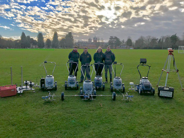 grounds team at wellington college with fleet products
