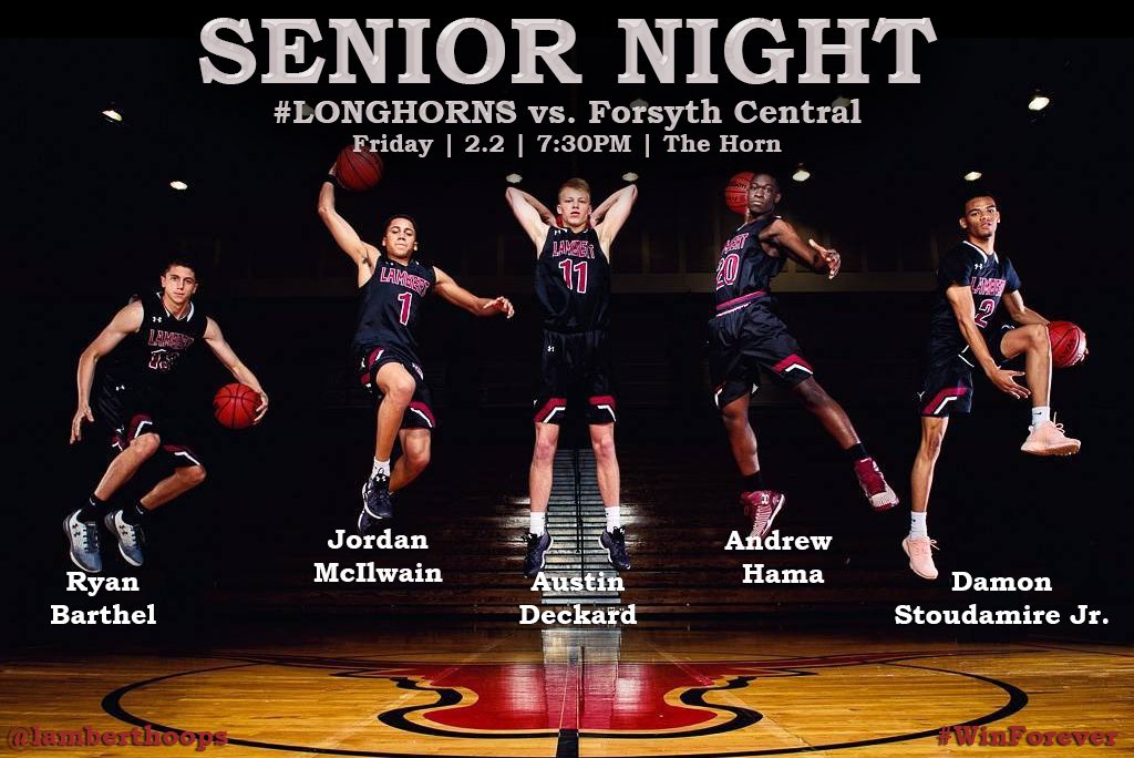 lamberthoops's tweet photo. 🚨SENIOR NIGHT🚨

Come out to The Horn tonight as we honor our 5 seniors on their great careers as Longhorns!

🏀 Region 5-7A
🗓️ Feb. 2
⏰ 7:30 PM
📍 The Horn https://t.co/iMXQg9howj