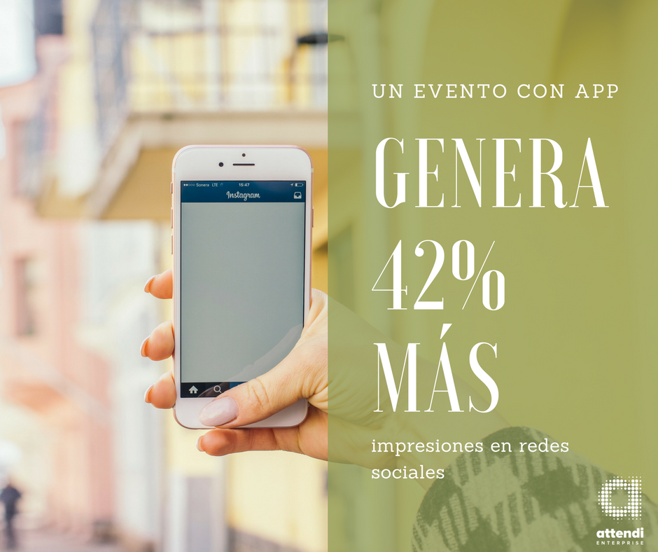 AttendiMX's tweet photo. Las apps en tu evento generarán hasta 42% más impresiones en redes sociales.
#AttendiFacts #eventos #app #socialmedia https://t.co/rsUYRK1aiW