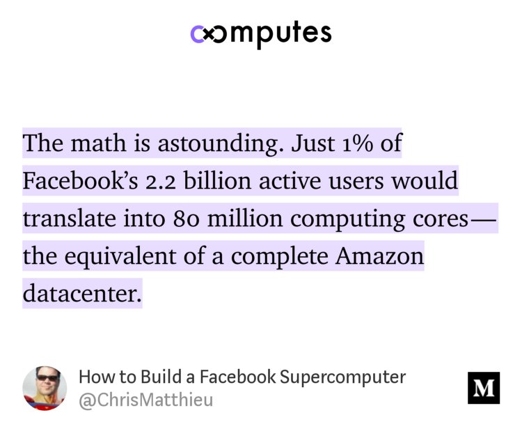 “How to Build a Facebook Supercomputer” — <a href="/chrismatthieu/">Chris Matthieu</a> blog.computes.com/how-to-build-a…