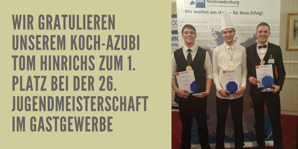 Der beste Nachwuchskoch der Insel Usedom arbeitet für die #SEETELHOTELS 💪

Foto: <a href="/DEHOGA_MV/">DEHOGA MV</a> - Krister Hennige