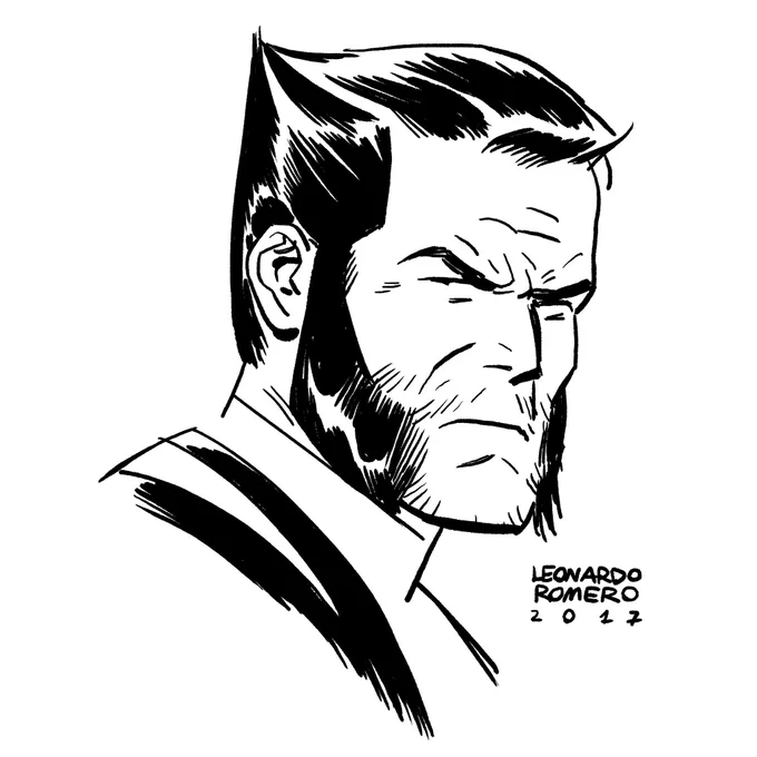 Today's #warmup #wolverine #digital #art 