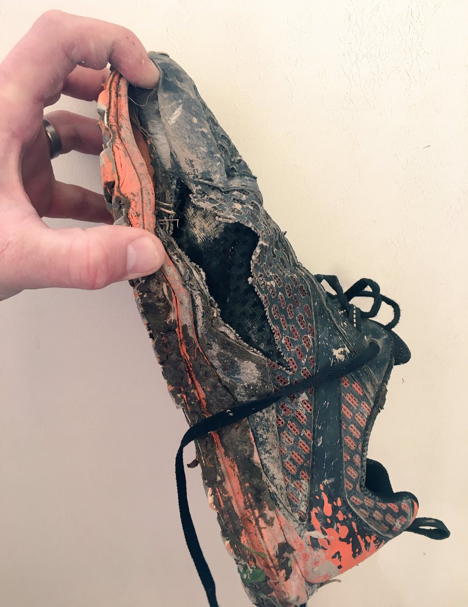 sleeprunrepeat's tweet photo. Catastrophic trainer failure on today’s run. Now, time to spend some money!!
You’ve served me well @merrelloutside https://t.co/BlJv43sNAA