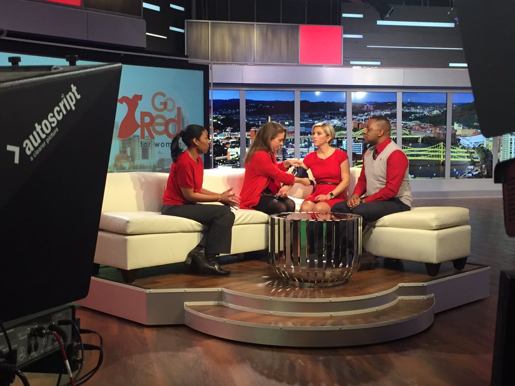 UPMCnews's tweet photo. It's National #WearRedDay! Drs. Esa Davis and Katie Berlacher stopped by @PGHTodayLive to discuss heart disease prevention and the importance of checking your blood pressure. https://t.co/FAD3P3p9Am