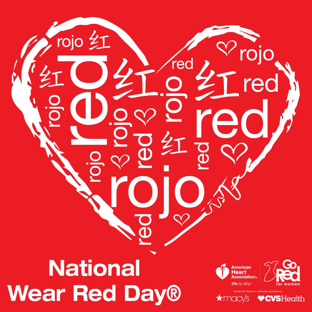 HeartNews's tweet photo. It’s National Go Red Day. Join us in the fight against heart disease and stroke. https://t.co/Zm7QEFxGeS https://t.co/6htn7VrbOe