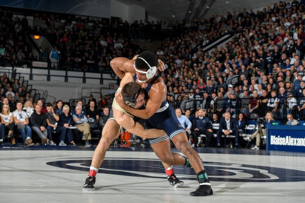 PennStateWREST's tweet photo. One day out from Penn State and Ohio State in Rec Hall! https://t.co/QMh2pO1ERN