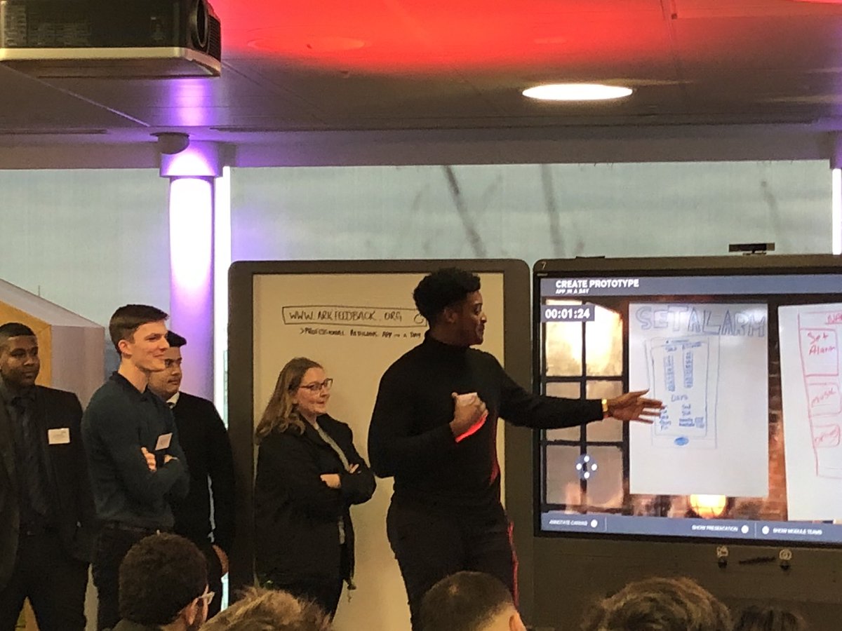 AppsforGood's tweet photo. Team βApps for Youβ showcasing their alarm clock which will stop you snoozing your alarm forever β° #LifeatCapgemini #ArkAtCapgemini https://t.co/ziVbVuRw3p