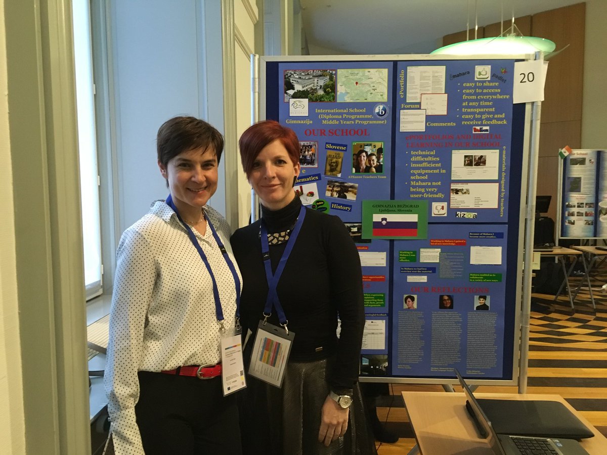 tanjavec's tweet photo. Špela in Urška represent their excellent work in #ATS2020 #ATS2020finalconference @zrss_si https://t.co/llv3H3VwGm