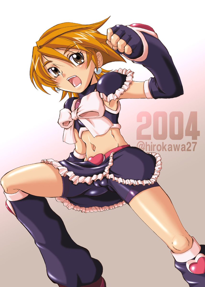 で!思い出したんだけど俺は「ふたりは～」の最初期のまだそんなに仲良くない二人が一緒に戦うってシチュが大好きだったんだ!「美墨さん」「雪城さん」って呼び合うのが激燃えで激萌だったんだ!
あ、遅くなったついでにビフォーアフター的にやってみたの…
#プリキュアの日 