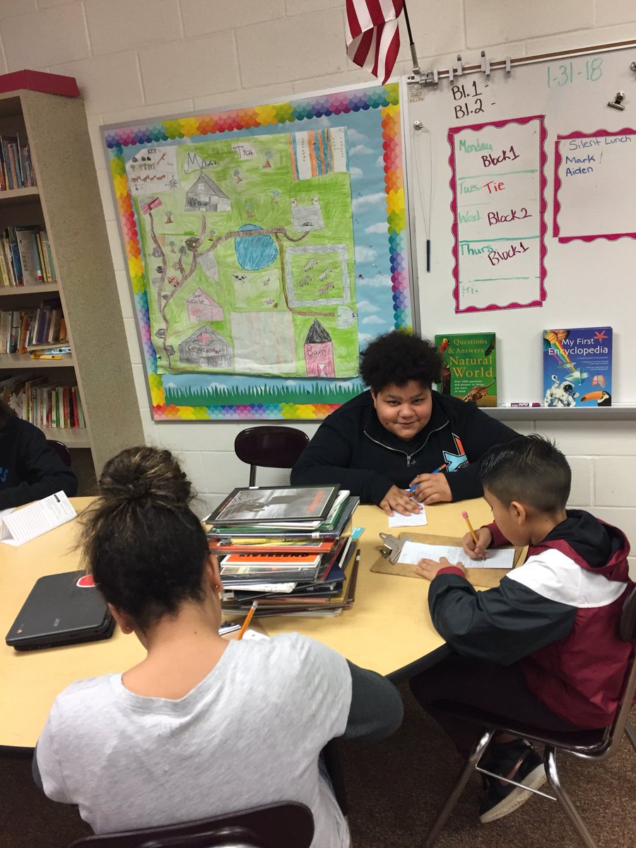 Homework partners, hard at work!