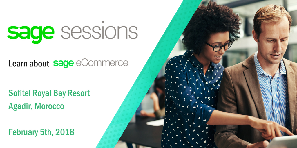 We are looking forward to seeing you #SageSessions Agadir next week.

Feel free to come to the stand and learn about Sage eCommerce for Sage X3