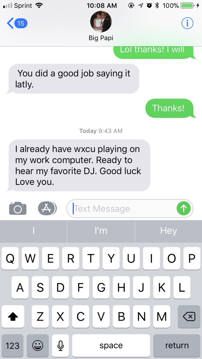 NikkiInsana's tweet photo. It’s official. My dad is my biggest fan and its adorable #wxcu https://t.co/0Io5OXSSmm