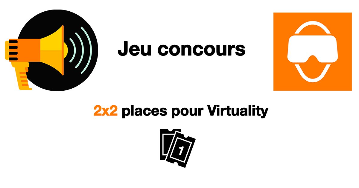 OrangeVRExp's tweet photo. Orange VR Experience est partenaire du salon @VirtualityParis et à cette occasion vous fait gagner 2x2 places.
Venez nous y retrouvez le samedi 10 février !
Pour participer : 
- Likez la page @OrangeVRExp 
- Retweetez ce tweet https://t.co/K8k4BltL7C