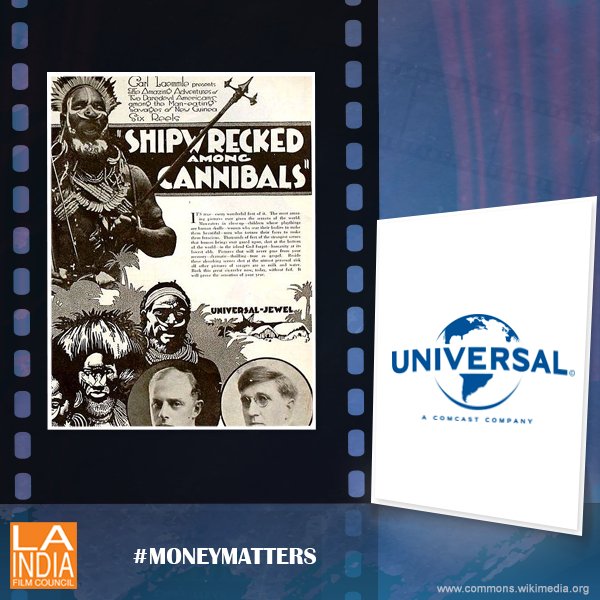 LAIFCOfficial's tweet photo. 1920’s ‘Shipwrecked Among Cannibals’ was the first film to gross $1,000,000 for Universal. #MoneyMatters https://t.co/XHmaGoa7mX