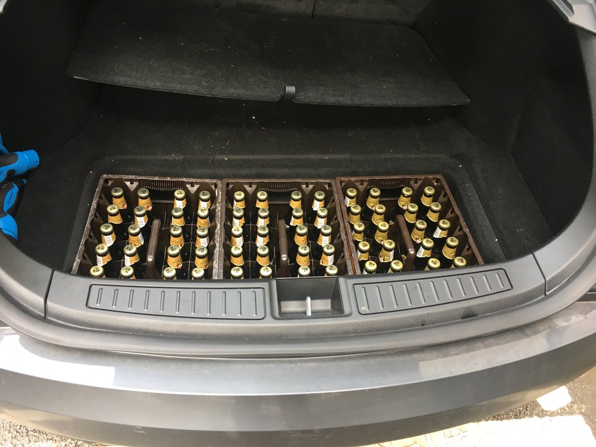 lessormorebv's tweet photo. @elonmusk Don't tell us this isn't intentional. #tesla #72beers #perfectfit https://t.co/x2uz3lETXY