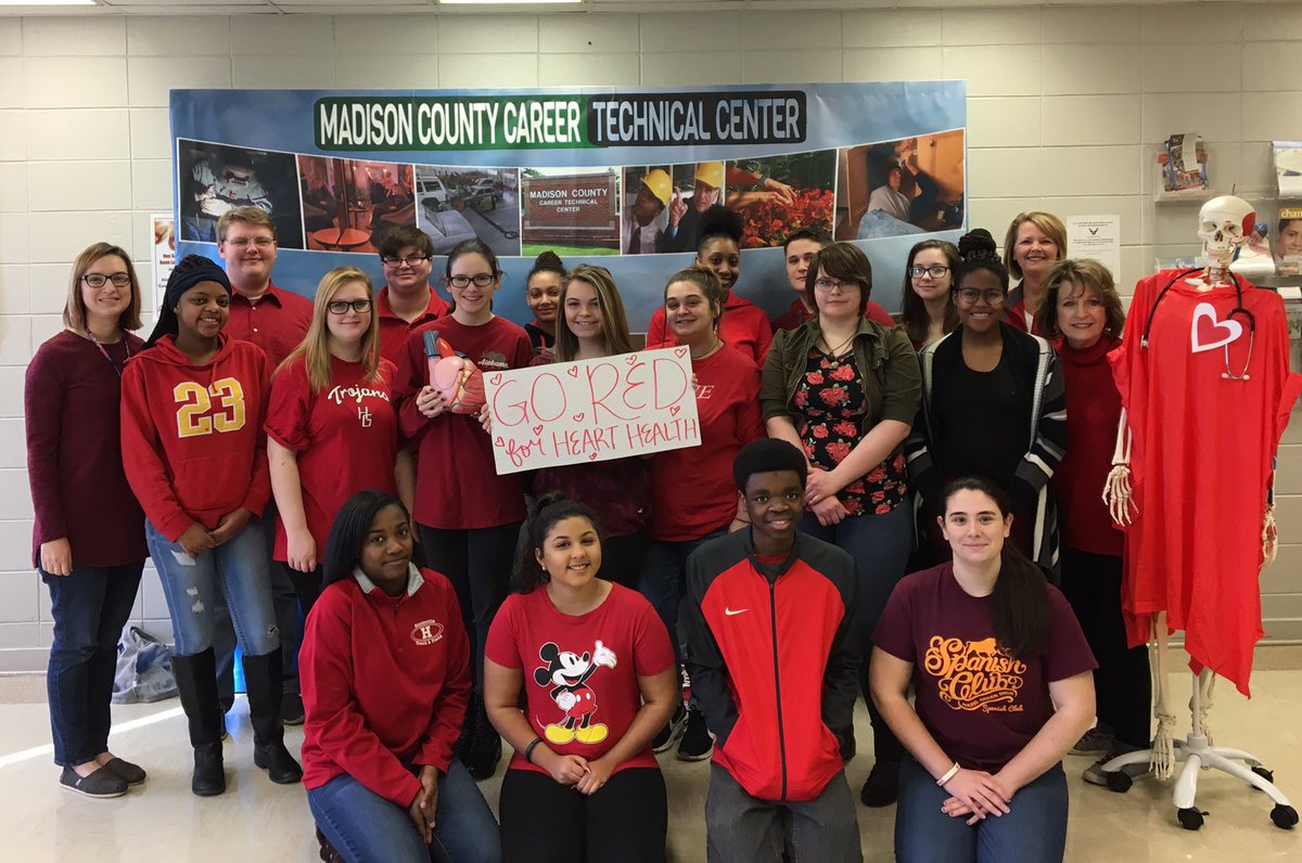 CareerTechCntr's tweet photo. @CareerTechCntr supports HeartHealthMonth! Heart attacks are #1 killer of women--know the signs. #GoRedForWomen #techpride #BeBoldMCCS https://t.co/YwRfZzV7fq