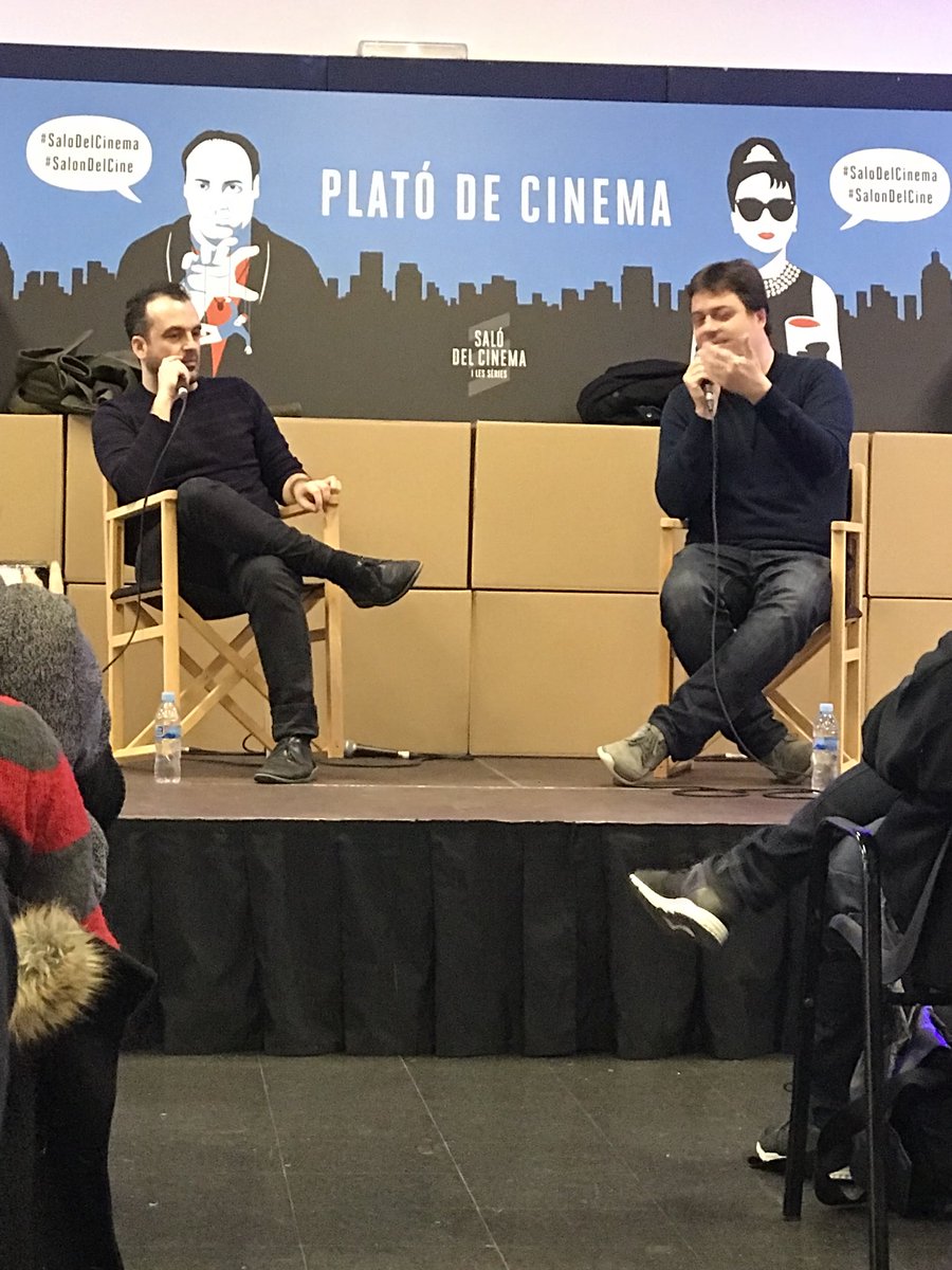 susanapascualg's tweet photo. @vigalondo hablándonos a nosotr@s (#gracias) y @ManuelBartual en el @Salondelcine en @fargahospitalet hablando de la comunicación y el boom de la #historiabartual #feabsoluta #ganasdecreer #mundosparalelos #dobles #juego #historiadenavidad #trols #odio en #internet https://t.co/fUUte2jpgI