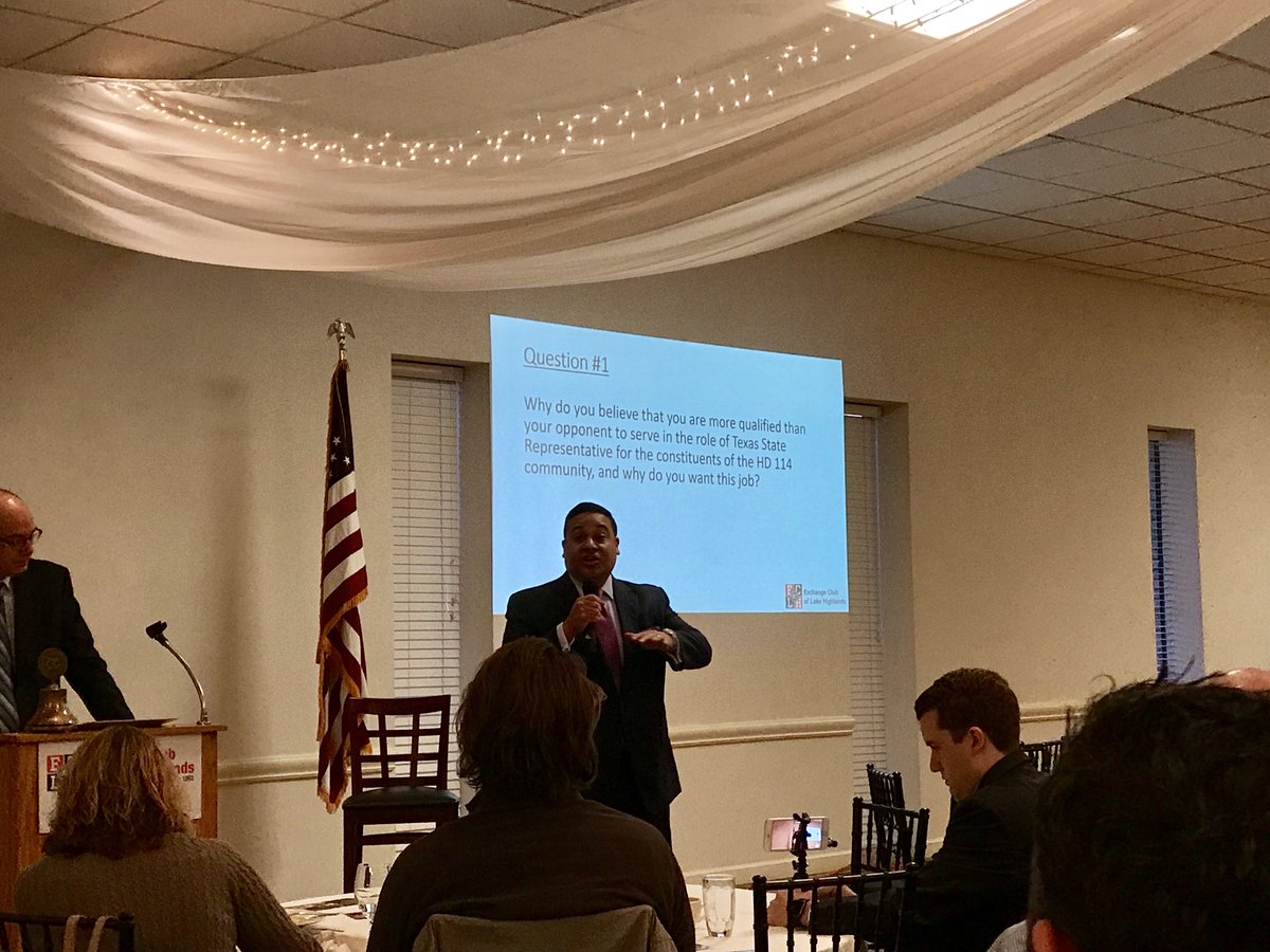 mmata7313's tweet photo. When you’re able to sit and listen to political candidates, it’s easy to tell who can do the job. Jason V has done and will continue to do what is best for Districtt 114 and Lake Highlands. Hands down best candidate !!! https://t.co/jbx0BS5jC3